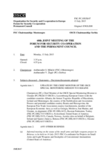 Journal of the 60th Joint Meeting of the Forum for Security Co operation and the Permanent Council