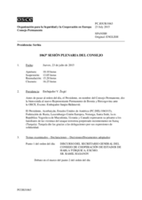Diario de la 1063ª Sesión plenaria del Consejo Permanente 