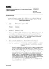 Diario de la 1064ª Sesión extraordinaria del Consejo Permanente 