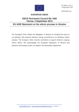 Statement by the Luxembourgian EU Presidency on the reform efforts at strengthening democracy, the rule of law and good governance in Ukraine