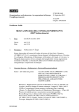 Giornale della 1069a Seduta speciale del Consiglio permanente