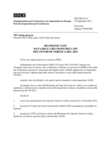 Decisione N.5/15 del Foro di cooperazione per la sicurezza