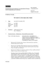 Giornale della 796a Seduta plenaria del Foro di cooperazione per la sicurezza