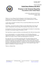 Statement by the Delegation of the United States of America in response to the statement by the Luxembourgian EU Presidency on the death penalty in the United States of America