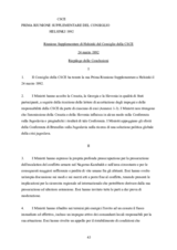 Final Document of the Additional Meeting of the CSCE Council, Helsinki, 24 March 1992 (it)