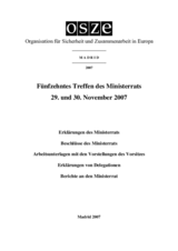 Final Document of the Fifteenth Meeting of the Ministerial Council, Madrid, 29-30 November 2007 (de)