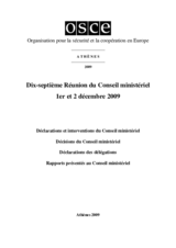 Final Document of the Seventeenth Meeting of the Ministerial Council, Athens, 1 and 2 December 2009 (fr)