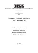 Final Document of the Twentieth Meeting of the Ministerial Council, Kyiv, 5-6 December 2013 (de)