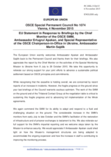 Statement by the Luxembourgian EU Presidency in response to the report by Ambassador Ertugrul Apakan and to the update by Ambassador Martin Sajdik