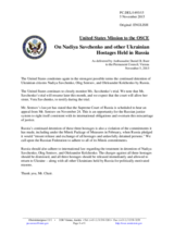 Statement by the Delegation of the United States of America on the abduction and illegal detention of Ukrainian citizens by the Russian Federation