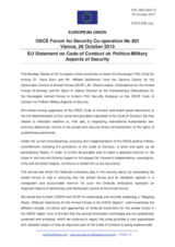 Statement by the Luxembourgian EU Presidency in response to the presentations by Mr. H. Born, by Mr. W. McDermott, by Mr. R. Linaker and by Mr. B. Gahre