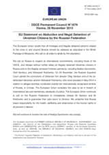 Statement by the Luxembourgian EU Presidency on the abduction and illegal detention of Ukrainian citizens by the Russian Federation