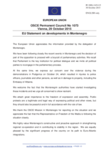 Statement by the Luxembourgian EU Presidency on the situation in Montenegro