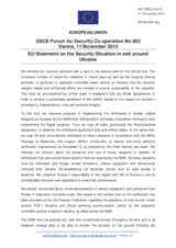 Statement by the Luxembourgian EU Presidency on the situation in and around Ukraine 