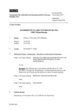 Journal der 1081. Sondersitzung des Ständigen Rates