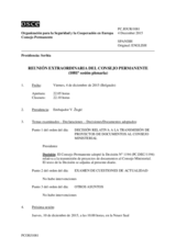 Diario de la 1081ª Sesión extraordinaria del Consejo Permanente 