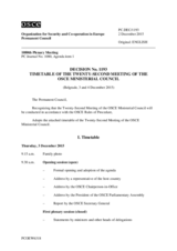 Permanent Council Decision No. 1193