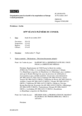 Journal de la 1079ème séance plénière du Conseil