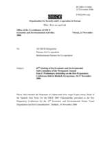 Statement by the Spanish Task Force for the OSCE 2007 Chairmanship