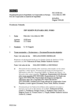 Journal of the 558th Plenary Meeting of the Forum for Security Co-operation (es)
