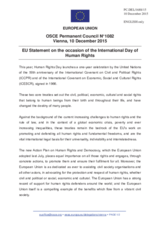Statement by the Luxembourgian EU Presidency on the International Human Rights Day, observed on 10 December 2015