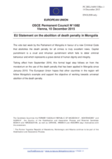 Statement by the Luxembourgian EU Presidency on the death penalty in the United States of America and abolition of the death penalty in Mongolia