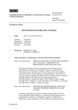 Diario de la 1070ª Sesión plenaria del Consejo Permanente 
