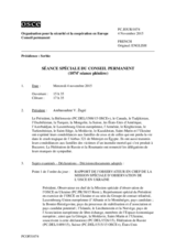Journal de la 1074ème séance spéciale du Conseil permanent