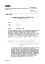 Journal der 1074. Sondersitzung des Ständigen Rates