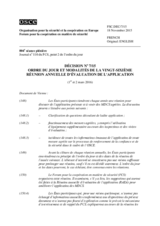 Décision No 7/15 du Forum pour la coopération en matière de sécurité
