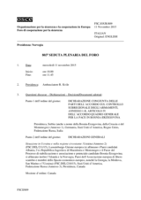 Giornale della 803a Seduta plenaria del Foro di cooperazione per la sicurezza