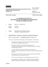 Journal der 61. Gemeinsamen Sitzung des Forums für Sicherheitskooperation und des Ständigen Rates