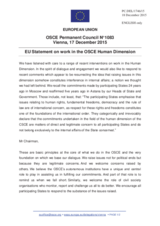 Statement by the Luxembourgian EU Presidency on the anniversary of the Astana Commemorative Declaration and the OSCE human dimension commitments