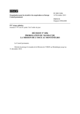 Décision No 1096 du Conseil permanent