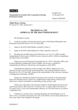 Permanent Council Decision No. 1197