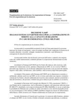 Forum for Security Co-operation Decision No. 6/07 (it)