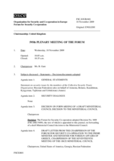 Journal of the 595th Plenary Meeting of the Forum for Security Co-operation