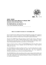 Press Statement issued for the Constitutional Referendum on 22 November 1998
