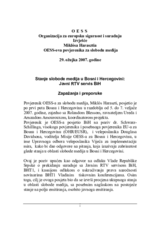 The State of Media Freedom in BiH: The Public Service Broadcasting (hr)