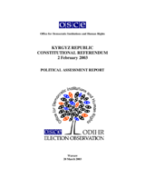 Political Assessment Report on Constitutional Referendum in Kyrgyz Republic, 2 February 2003
