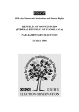 Montenegro, Parliamentary Elections, 31 May 1998: Final Report
