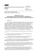 Beschluss Nr. 5/13 Reduzierung des ökologischen Fußabdrucks der energiebezogenen Aktivitäten in der OSZE-Region