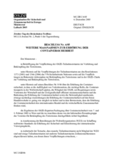 Ljubljana Ministerial Decision No. 6 on further measures to enhance container security (de)