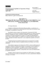 Porto Ministerial Decision No. 2 on Development of an OSCE Strategy to Address Threats to Security and Stability in the Twenty-first Century (es)