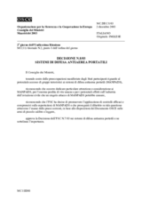 Decision No. 8/03 on Man-Portable Air Defence Systems (it)