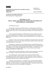 Decision No. 6/11 on the small arms and light weapons and stockpiles of conventional ammunition