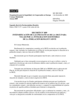 Intensificación de las Iniciativas de la OSCE Para Velar por la Integración Sostenible de la Población Romaní y Sinti