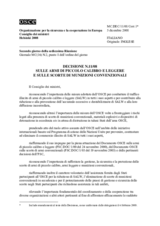 Decisione N.11/08 sulle armi di piccolo calibro e leggere e sulle scorte di munizioni convenzionali