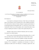 Statement by the Delegation of Serbia in response to the addresses by Ambassador Szabolcs Takács and by Ambassador Felix Klein