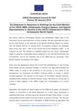 Statement by the Dutch EU Presidency in response to the update by Ambassador Martin Sajdik and to the report by Ambassador Ertugrul Apakan